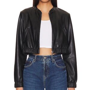 Amanda Uprichard X Revolve Pratt Jacket in Black Size S